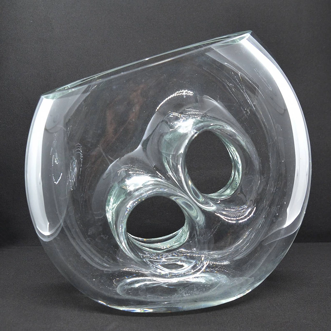 Glass vase by Jiri Pacinek for Ajeto Sklarna Lasvit, 1980s 9