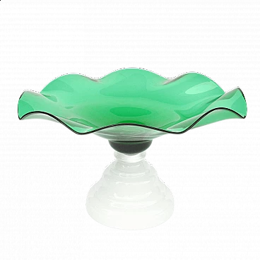 Piatto da frutta in vetro Harrachov, anni '60