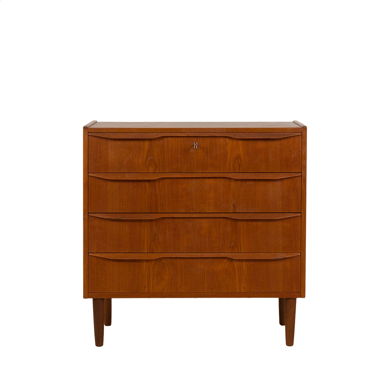 Comò danese piccolo in teak, anni '60 13