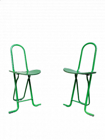 Pair of Dafne chairs by Gastone Rinaldi for Thema, 1970s