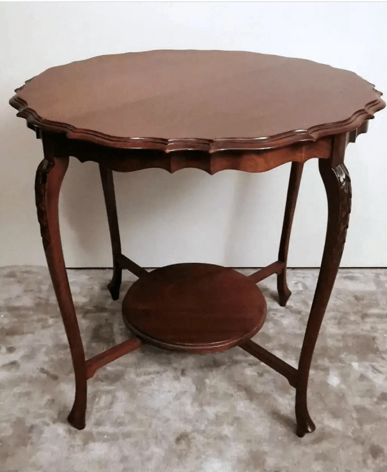 English Chippendale-style wooden coffee table, 1920s 2