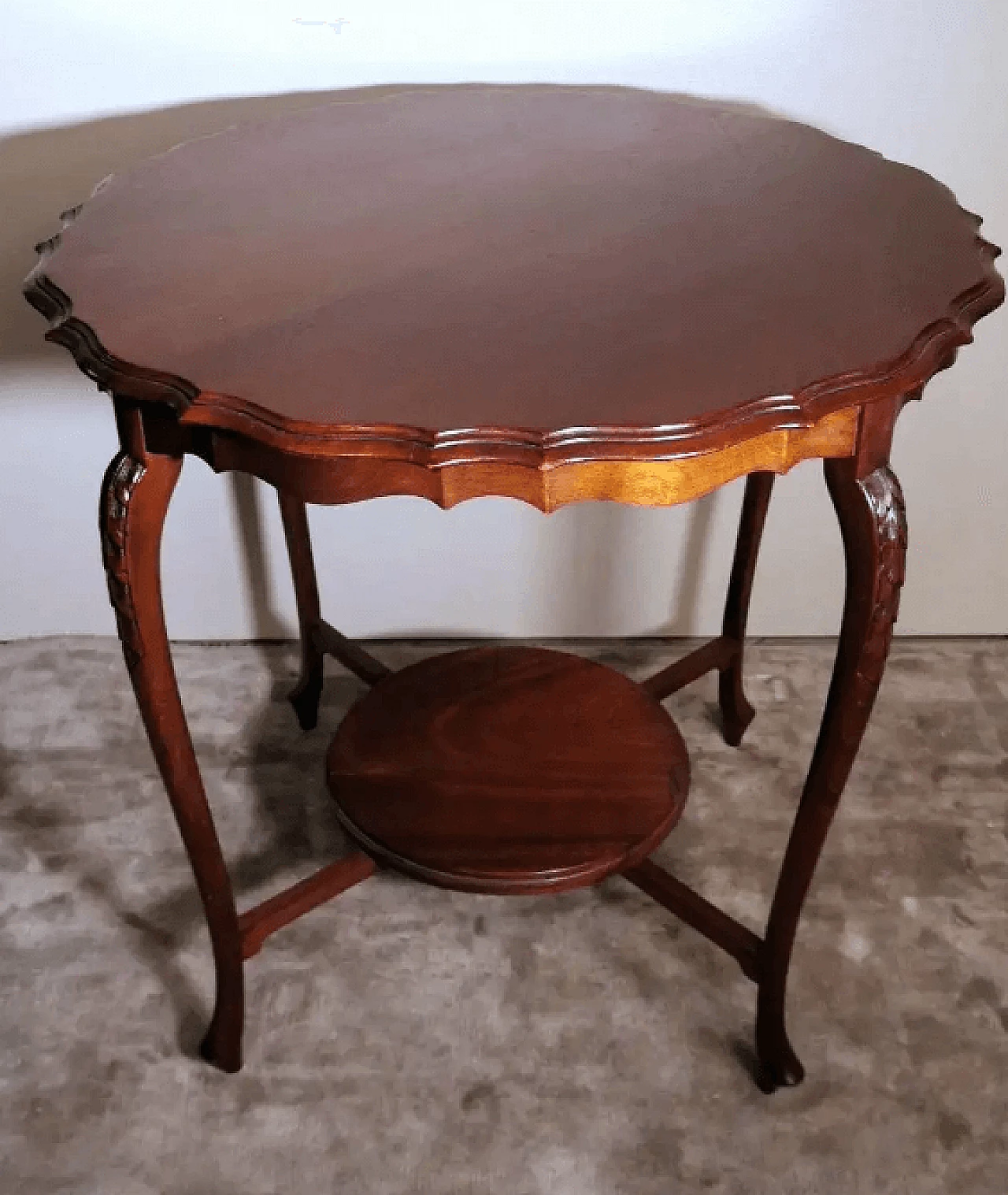 English Chippendale-style wooden coffee table, 1920s 3