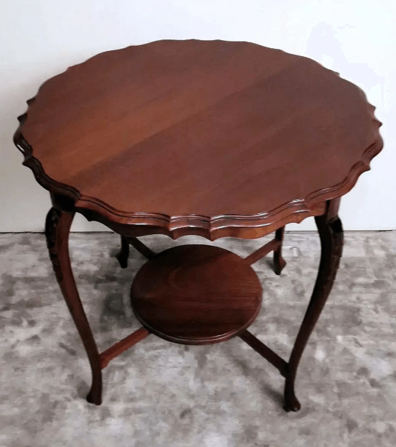 English Chippendale-style wooden coffee table, 1920s 5