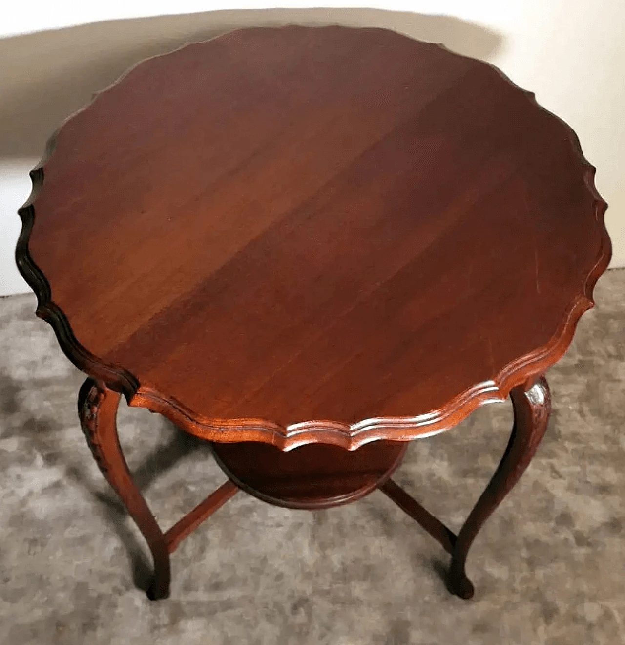 English Chippendale-style wooden coffee table, 1920s 6