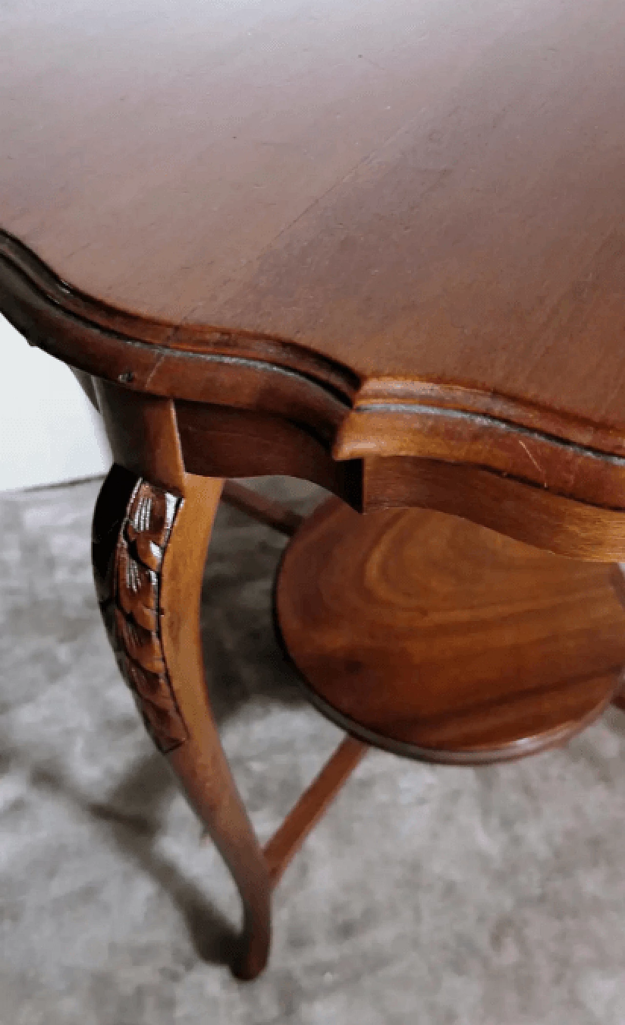 English Chippendale-style wooden coffee table, 1920s 9