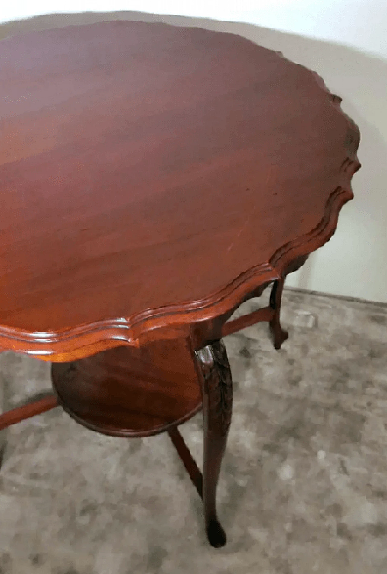 English Chippendale-style wooden coffee table, 1920s 11