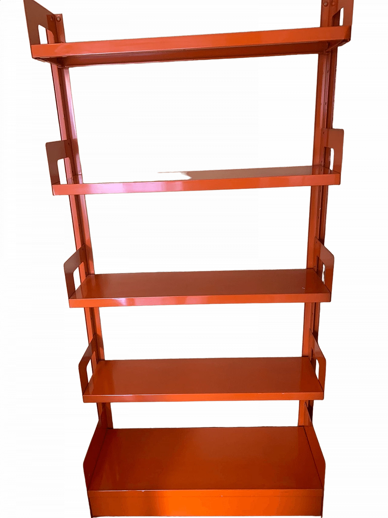 Freestanding metal bookcase by Lips Vago, 1970s 4