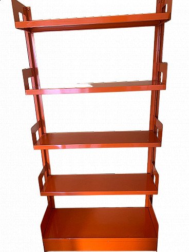 Freestanding metal bookcase by Lips Vago, 1970s