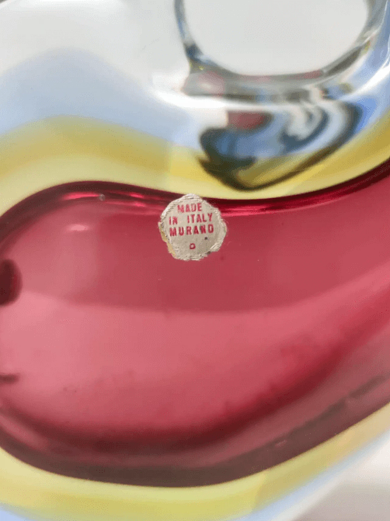 Purple submerged Murano glass vase attributable to Poli for Seguso, 1950s 12