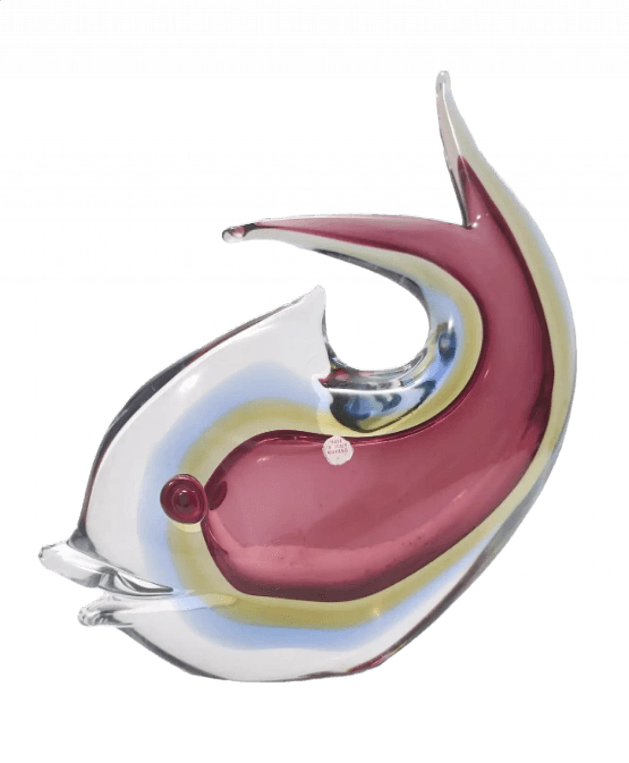 Purple submerged Murano glass vase attributable to Poli for Seguso, 1950s 13