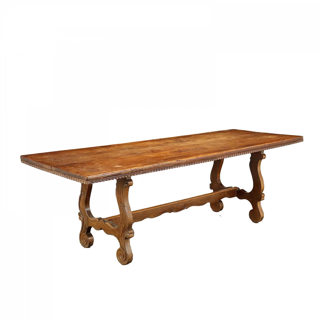 Carved walnut fratino table 1