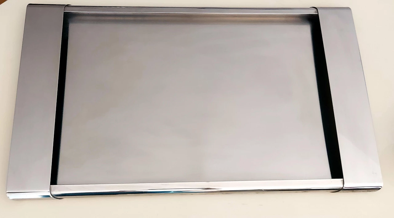 Vassoio inox Tiffany di Silvio Coppola per Alessi, anni 2000 1