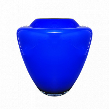Blue vase by Carlo Nason in Murano glass, 1960s