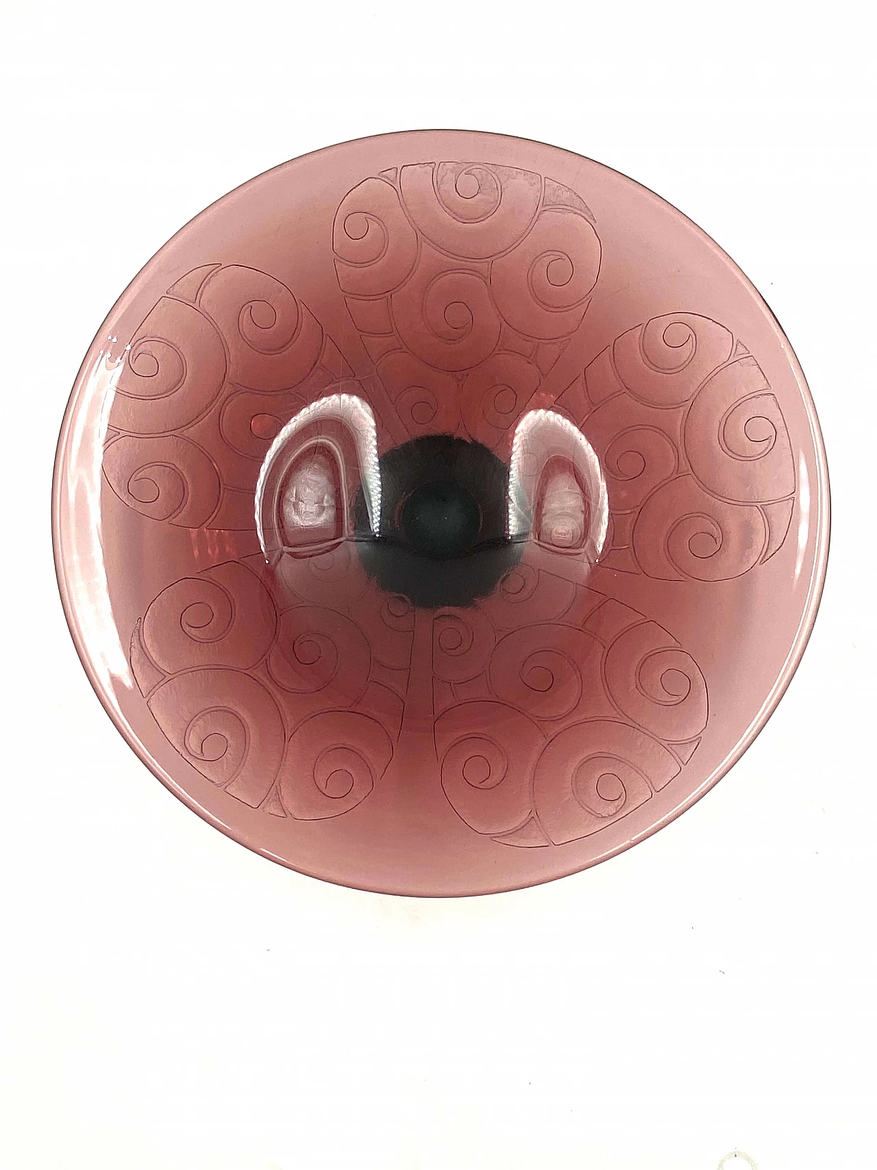 Centrotavola in vetro viola di Charles Schneider per Le Verre Francais, anni '30 18