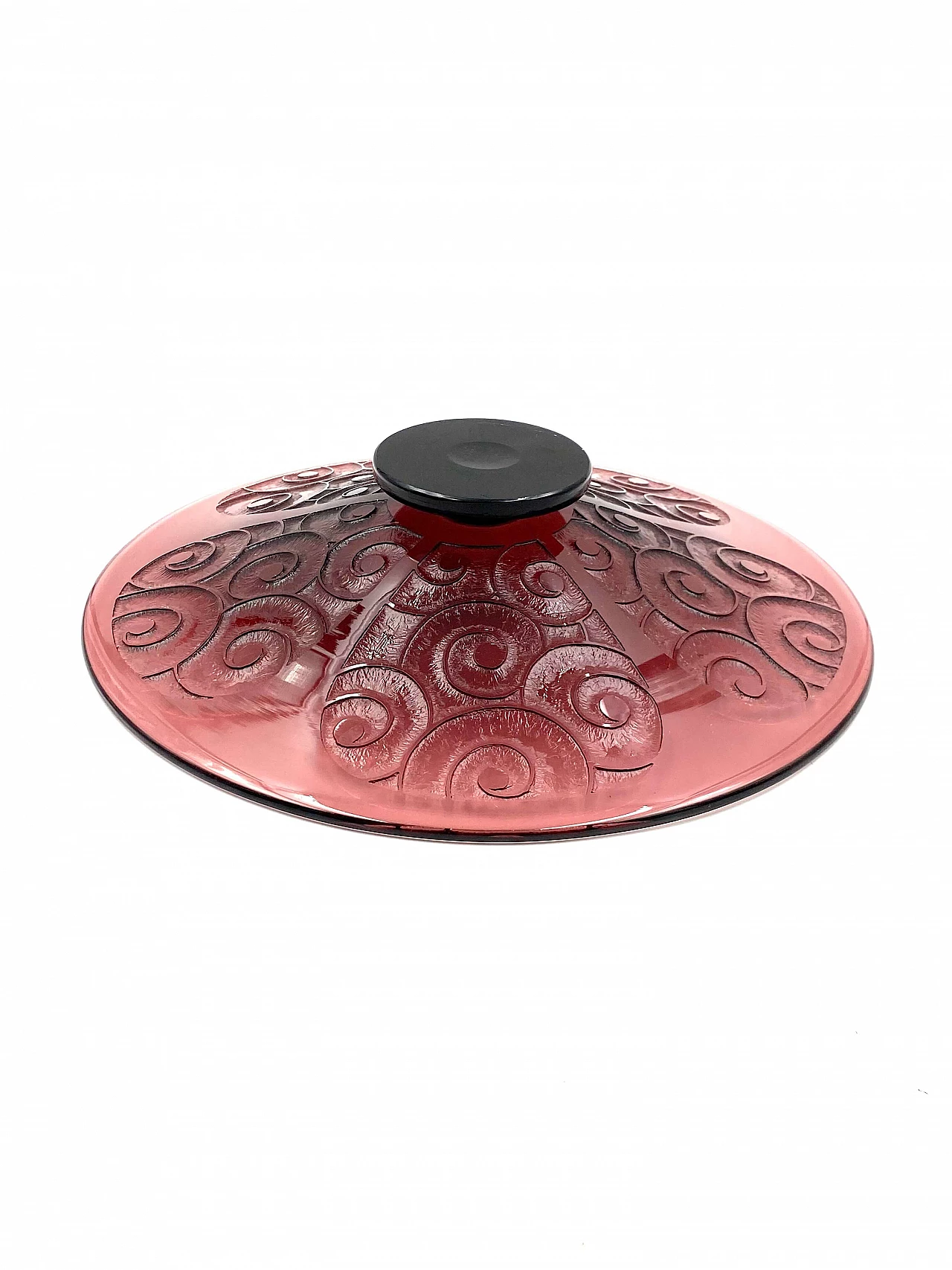 Centrotavola in vetro viola di Charles Schneider per Le Verre Francais, anni '30 22