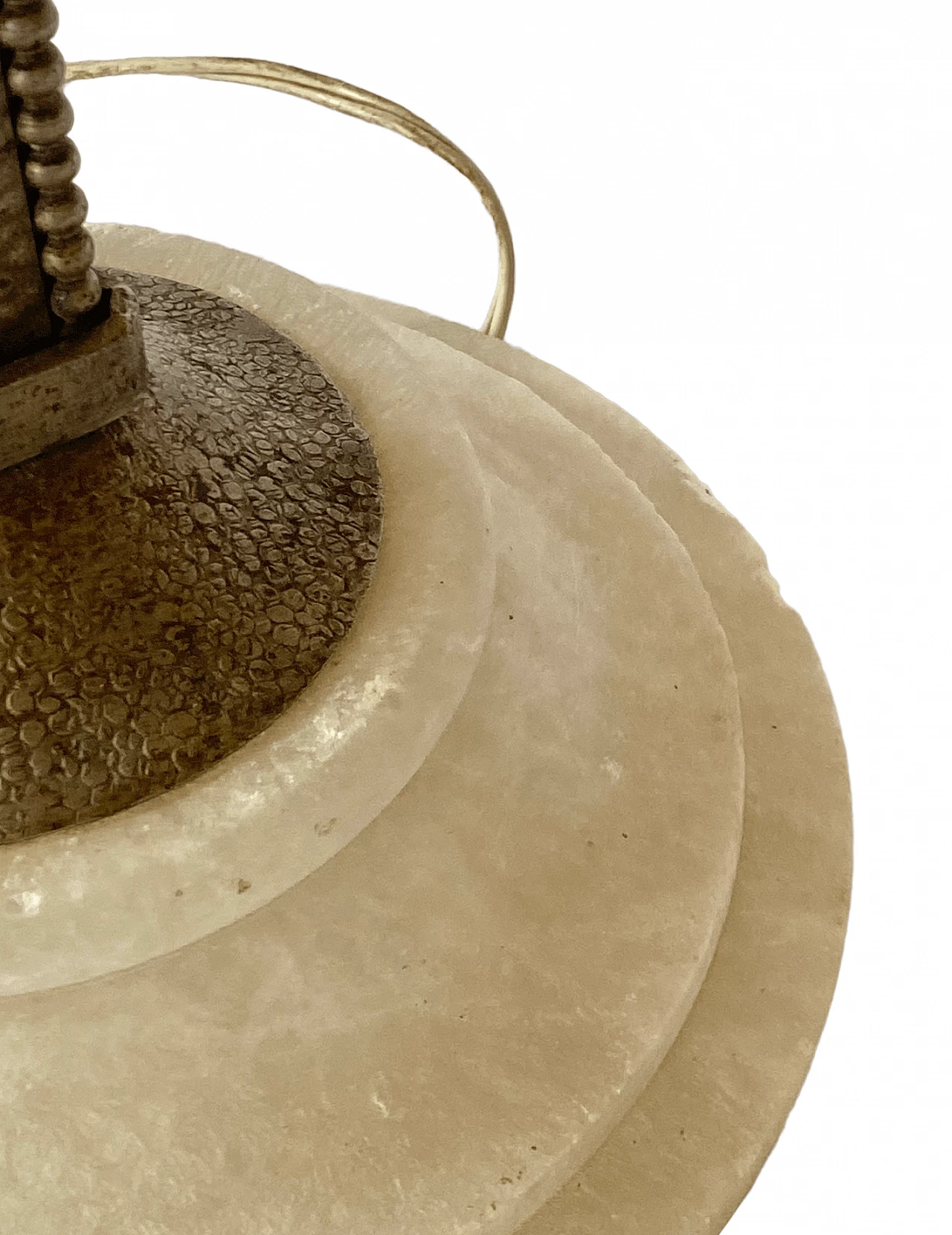 Pink table lamp attributed to Edgar Brandt for Muller Freres Luneville, 1930s 20