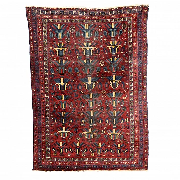 Afshari persian rug in wool and cotton