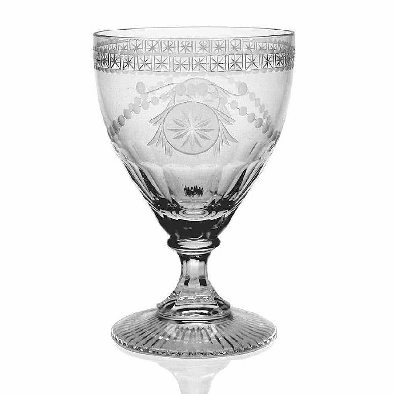 Pair of crystal goblets of the Crystal Collection for Yeoward William, 1990s 11