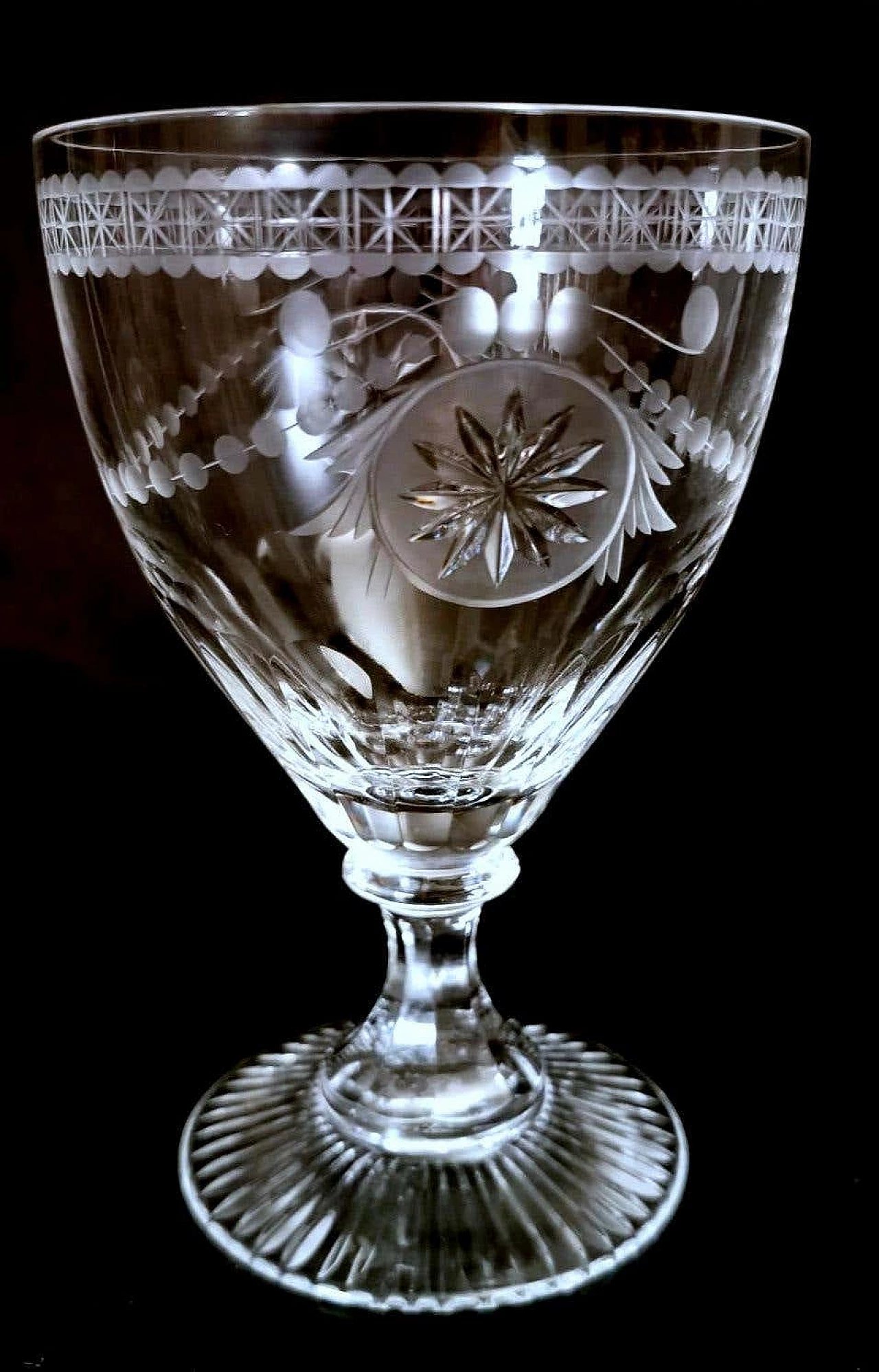 Pair of crystal goblets of the Crystal Collection for Yeoward William, 1990s 12