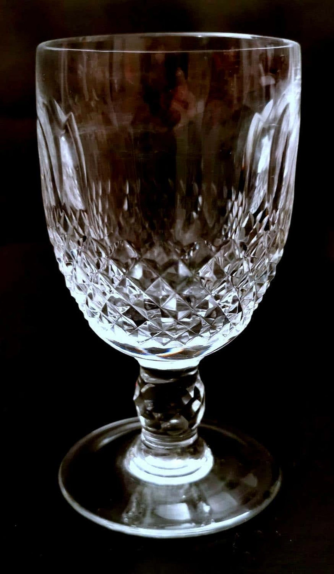 6 Ground crystal liqueur glasses in Beaux-Art style, 1920s 10