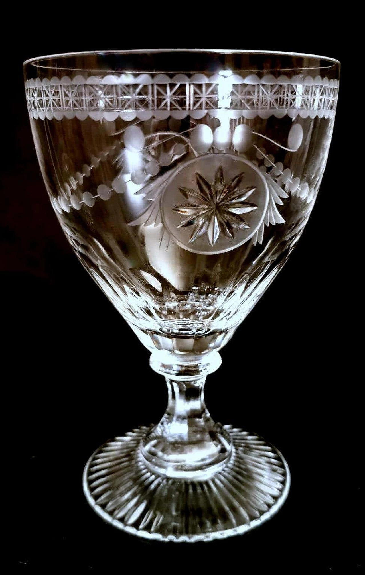 Crystal goblet of the Collection Crystal for Yeoward William, 1990s 4