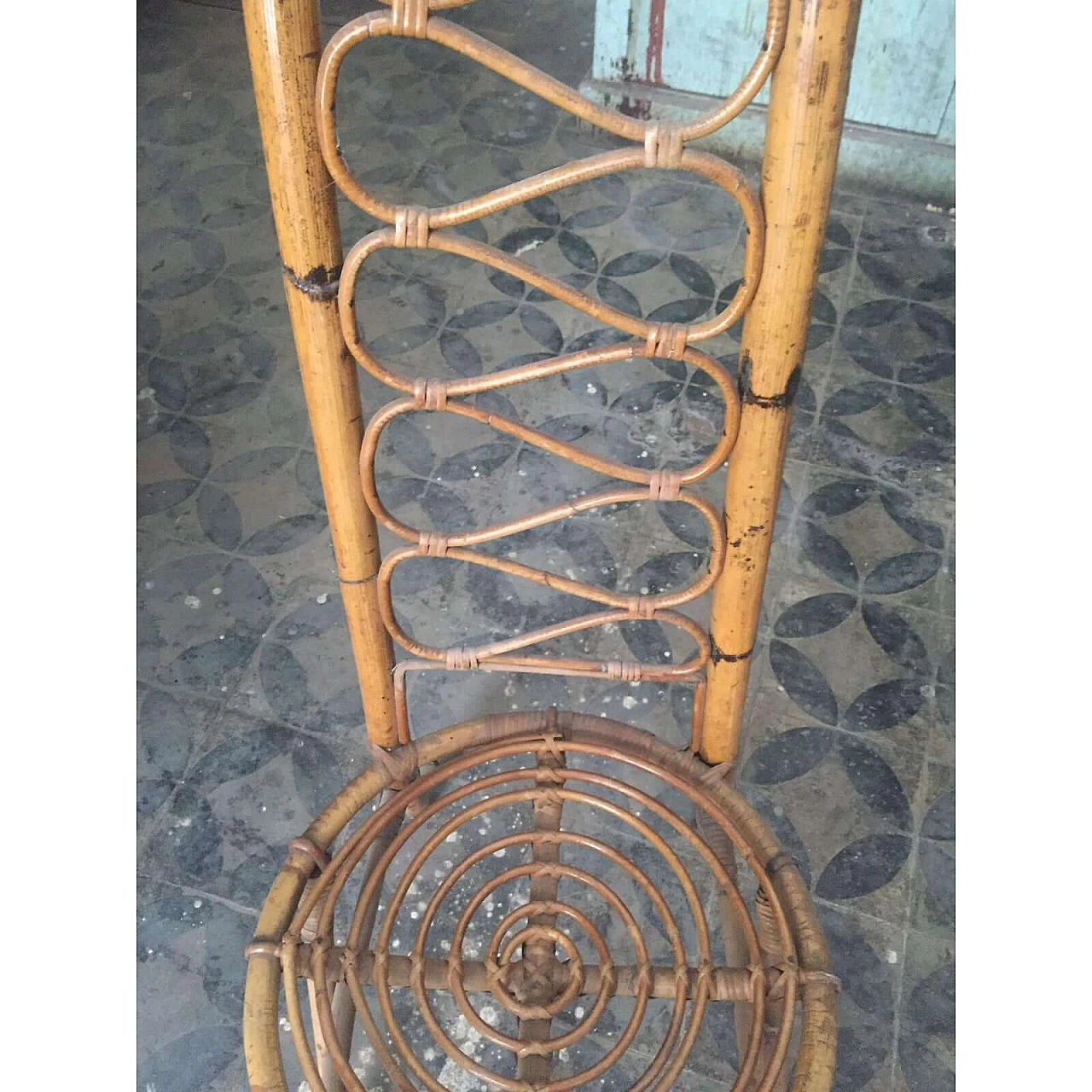 Coppia di sedie in bambù di Pierantonio Bonacina, anni '60 7