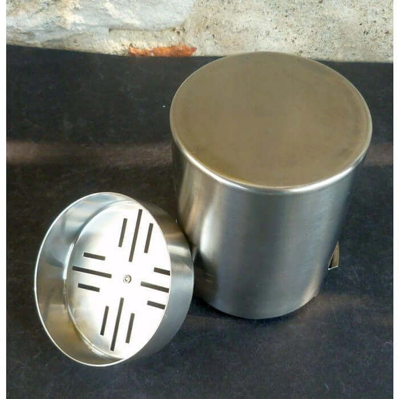 Metal ice bucket by Gio Ponti for Fratelli Calderoli, 1950s 1