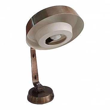 Lampada da tavolo in metallo in stile Arredoluce, anni '70