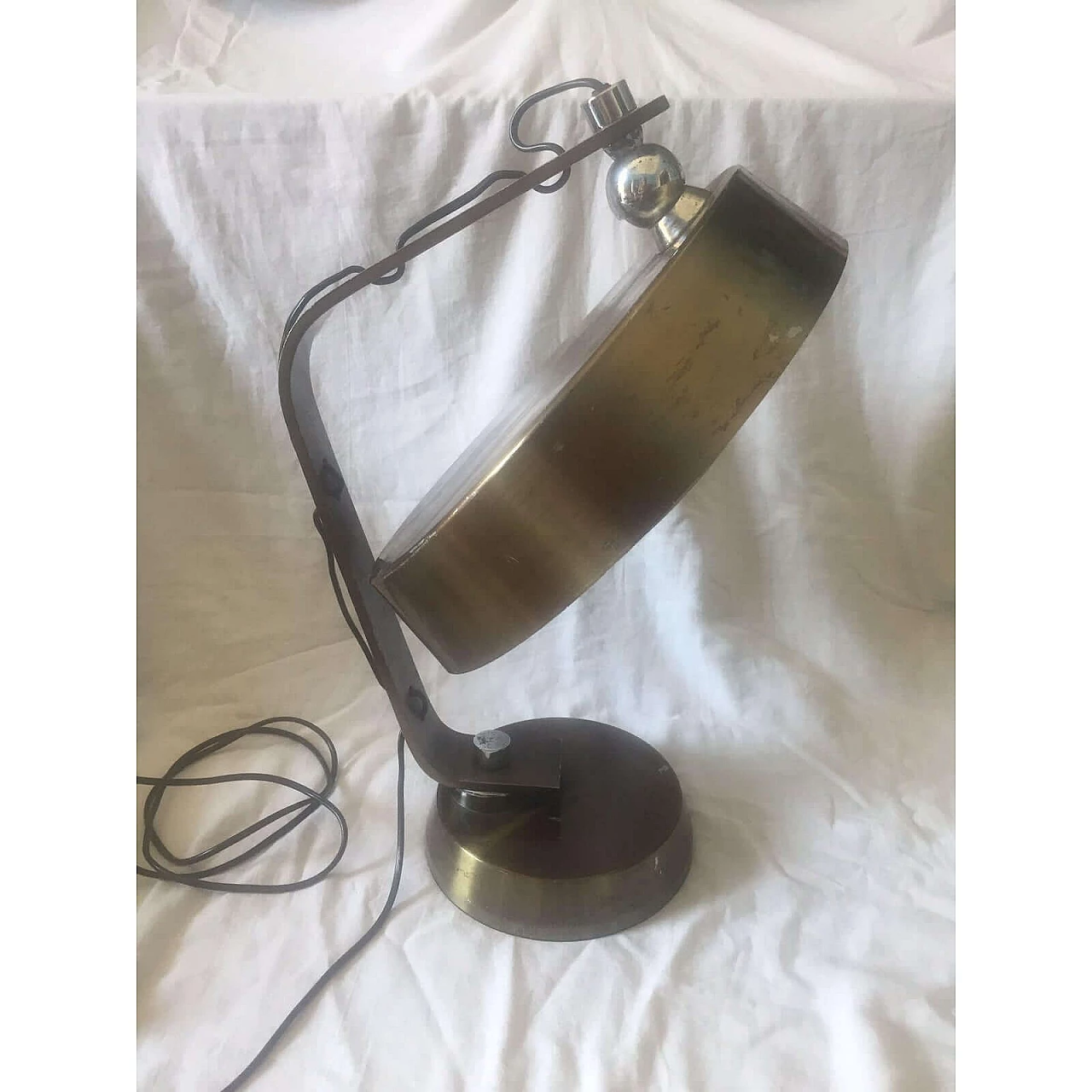 Lampada da tavolo in metallo in stile Arredoluce, anni '70 6