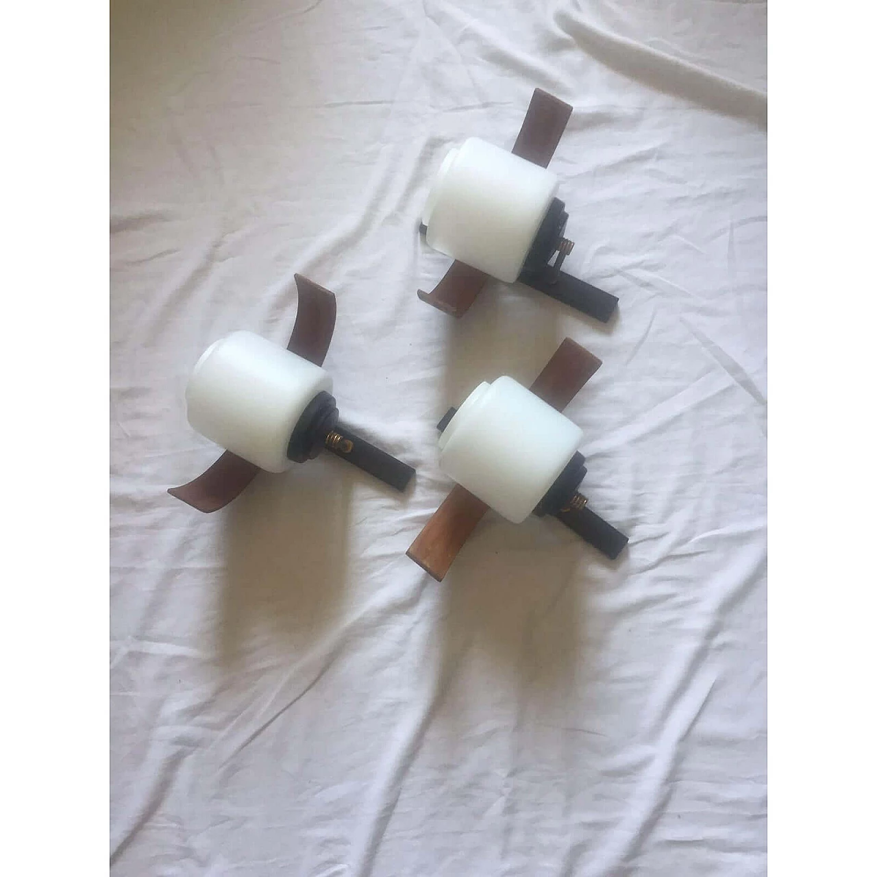 3 Wall sconces in Stilnovo Style, 1960s 8