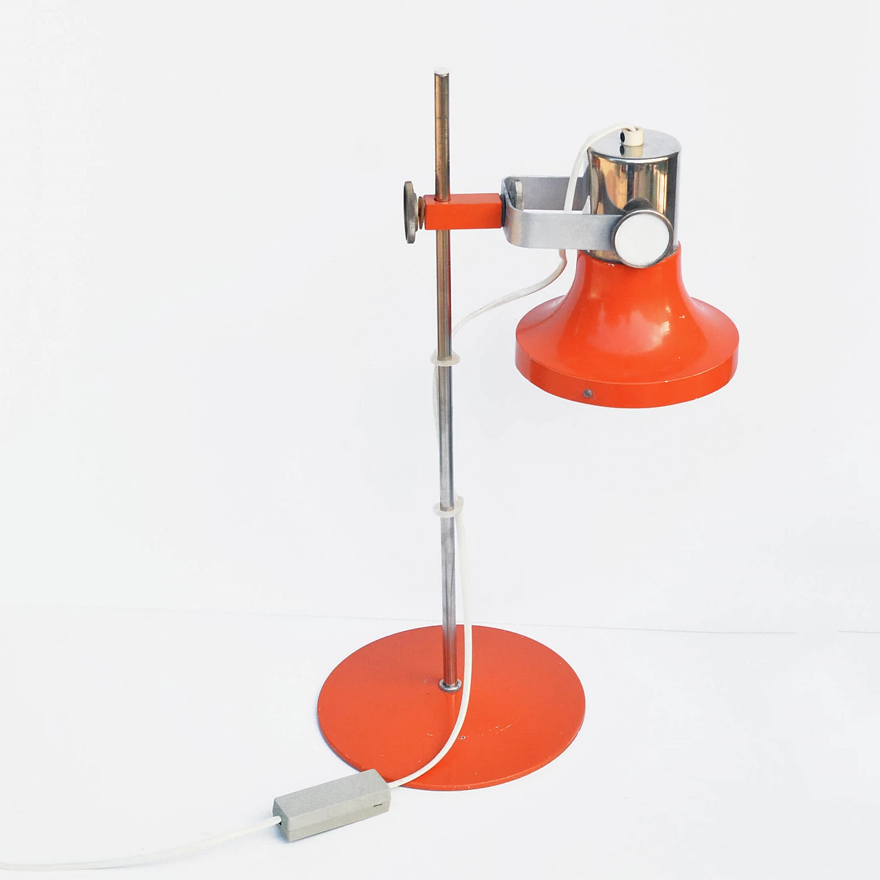 Orange table lamp by Pavel Grus for Kamenický Šenov, 1970s 12