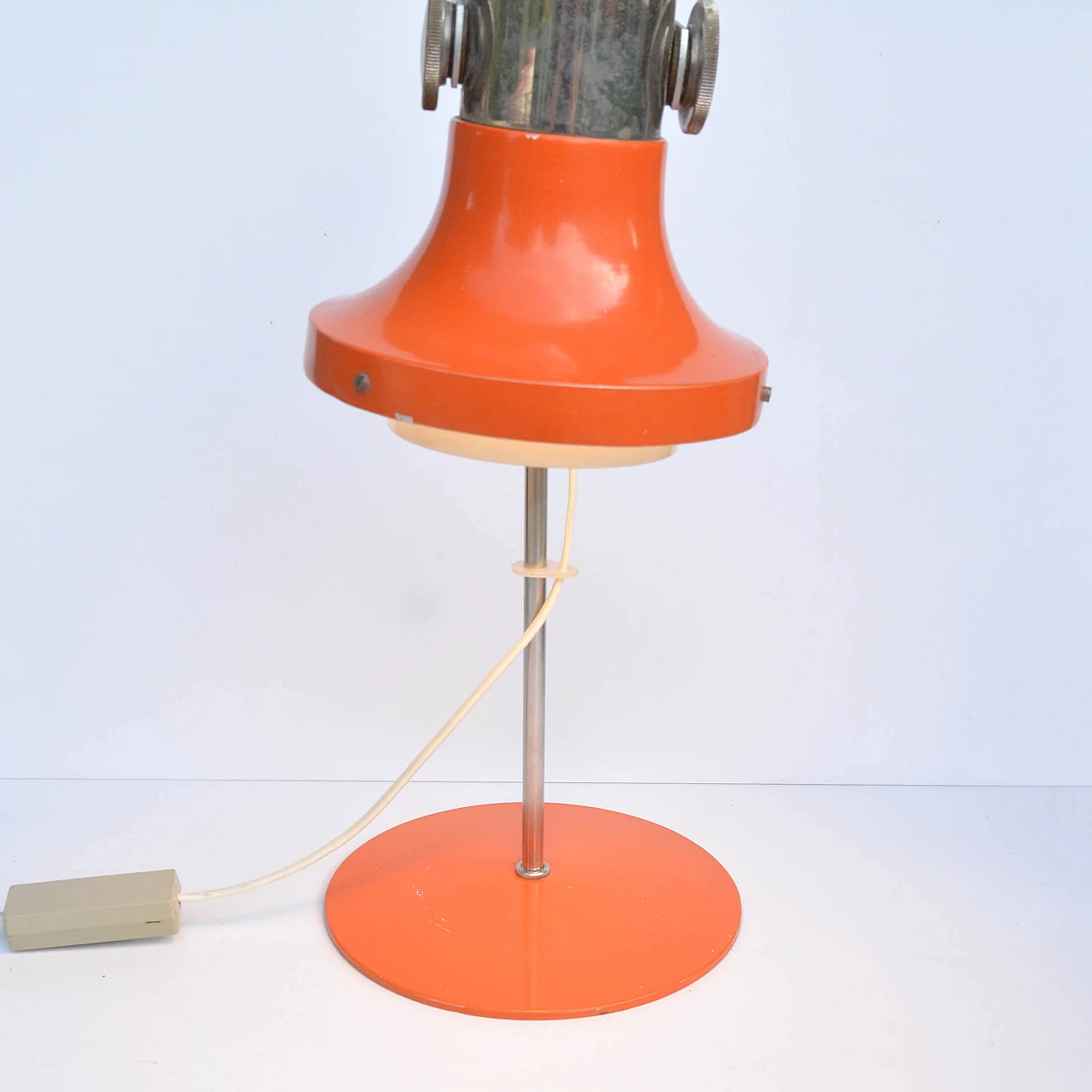 Lampada da tavolo arancione di Pavel Grus per Kamenický Šenov, anni '70 16