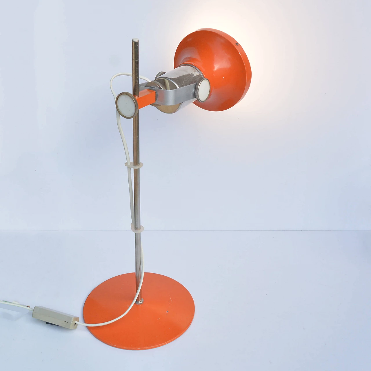 Orange table lamp by Pavel Grus for Kamenický Šenov, 1970s 18