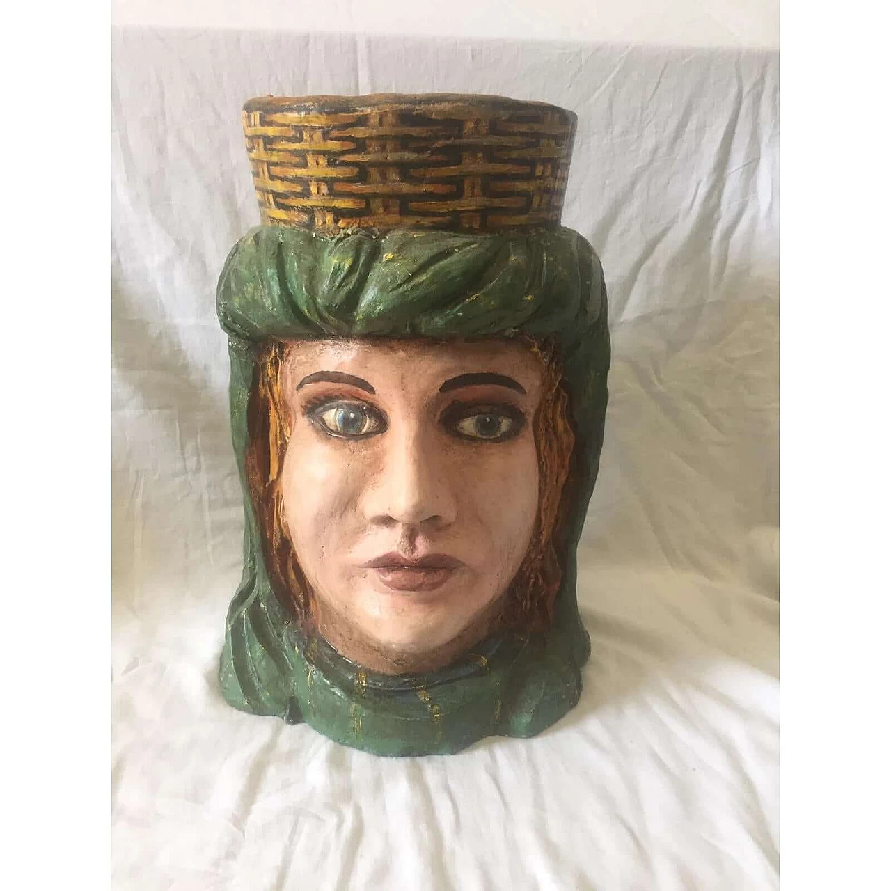 Vaso in terracotta decorato e dipinto a mano, 1880 4