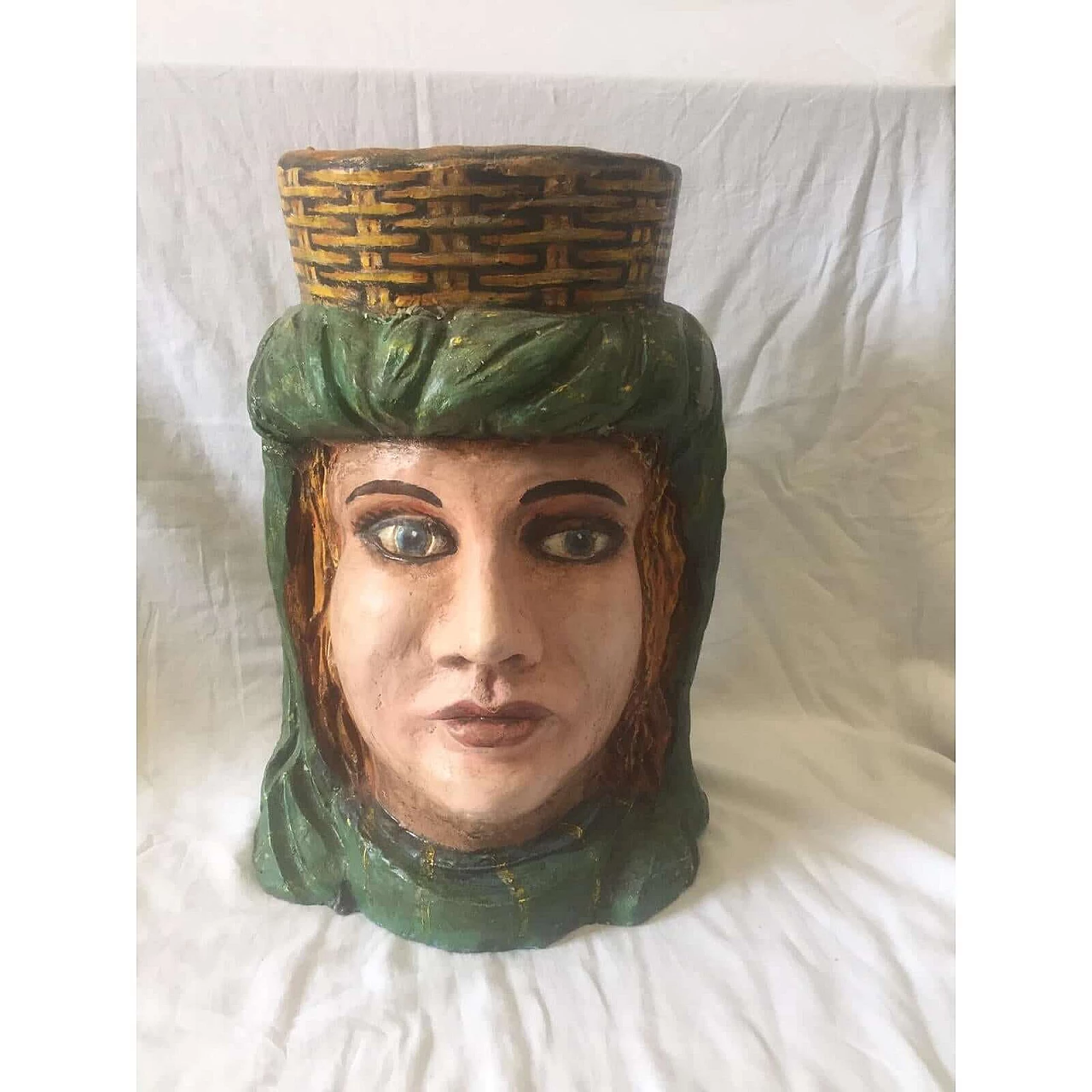 Vaso in terracotta decorato e dipinto a mano, 1880 12