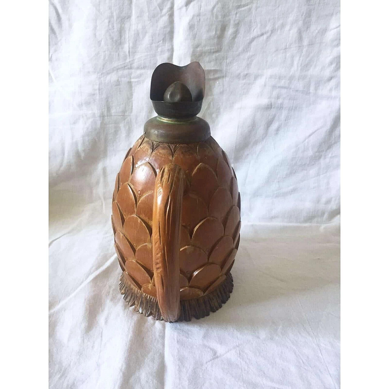 Decanter in noce di Aldo Tura per Macabo, anni '50 6