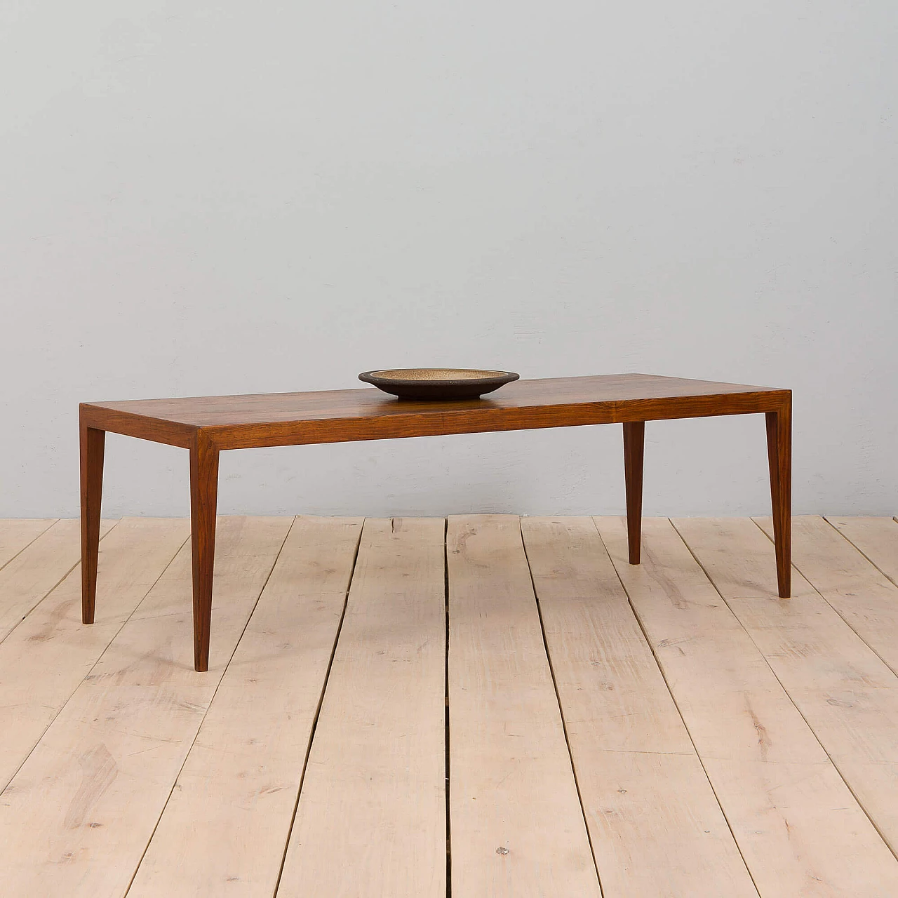 Rosewood danish coffee table by Severin Hansen for Haslev, 1960s 2