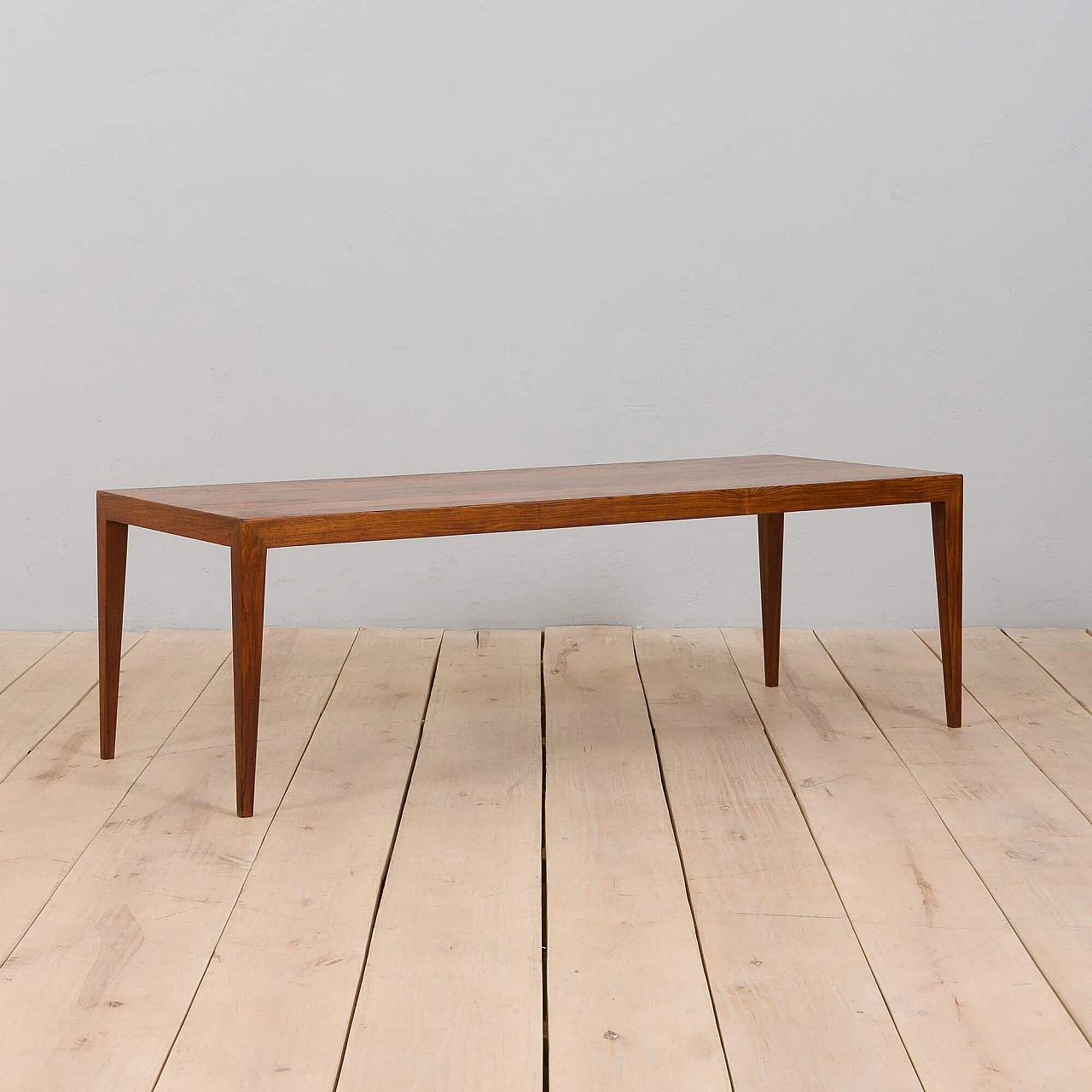 Rosewood danish coffee table by Severin Hansen for Haslev, 1960s 4