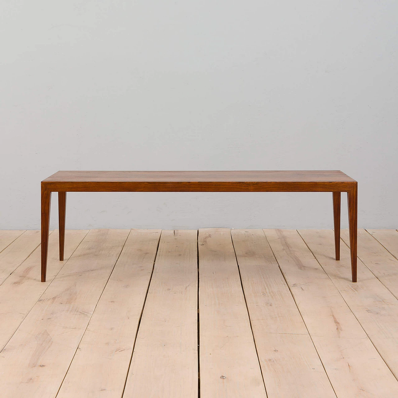 Rosewood danish coffee table by Severin Hansen for Haslev, 1960s 5