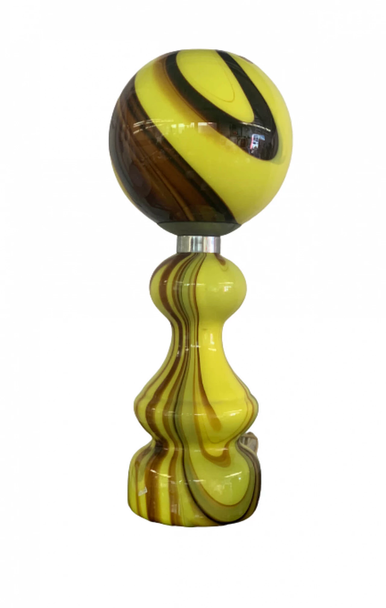 Lampada da tavolo di Carlo Moretti in vetro marmorizzato, anni '70 1