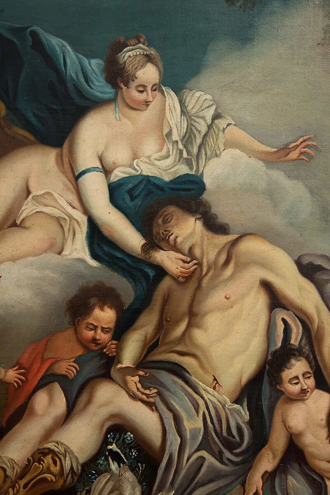 Venere e Adone, olio su tela, '700 2