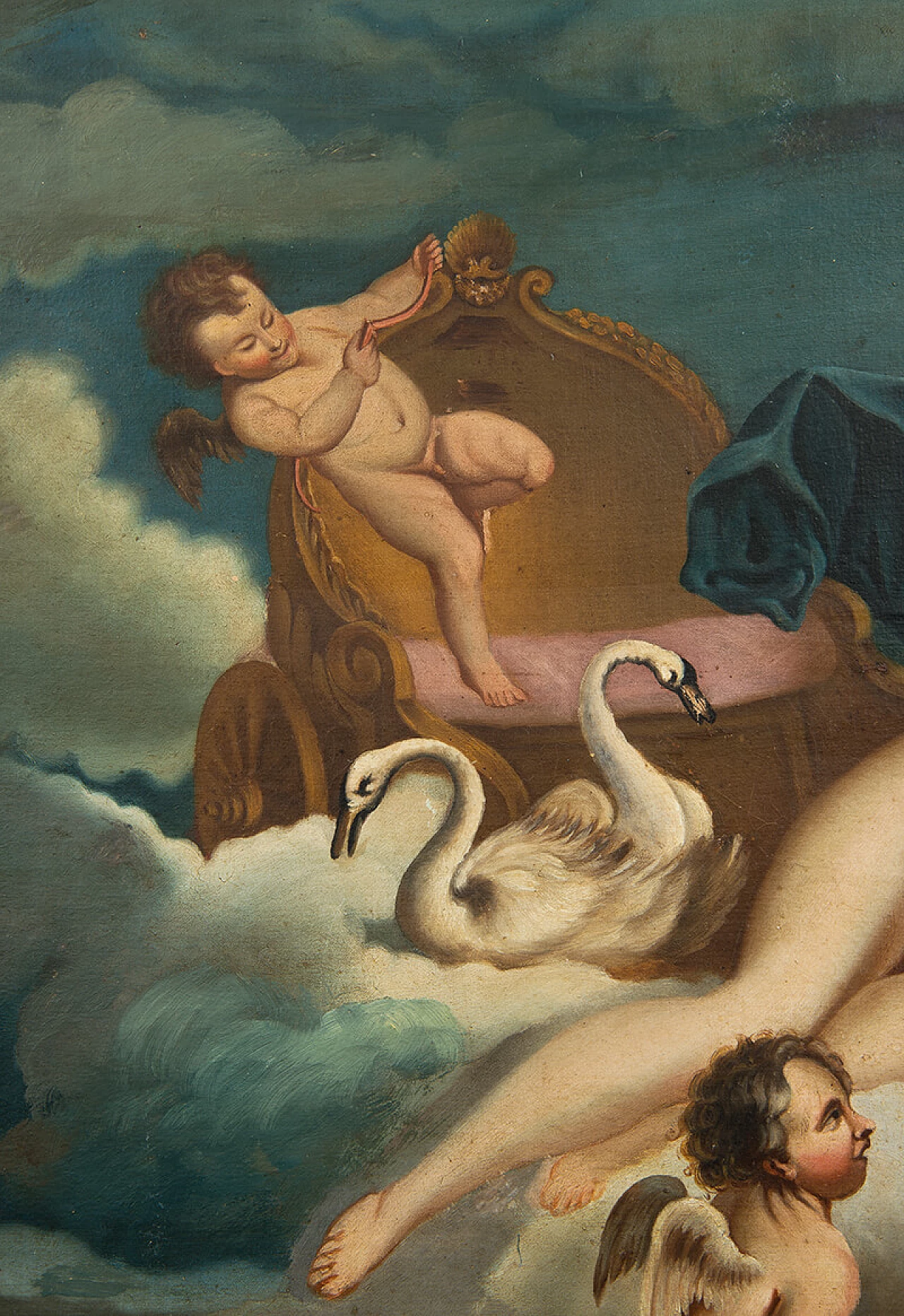 Venere e Adone, olio su tela, '700 4