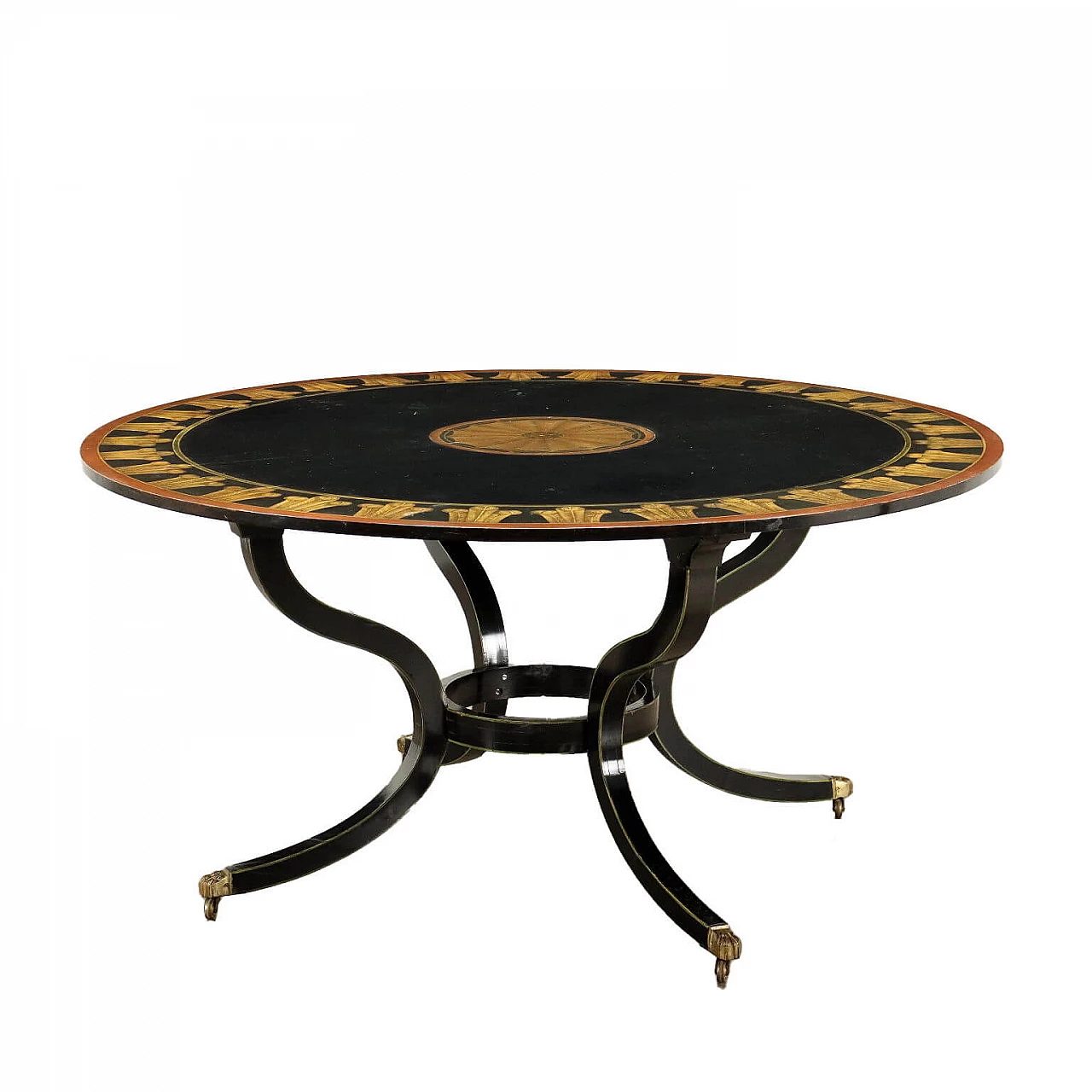 Adam style table supported by bronze feet, 19th century 1