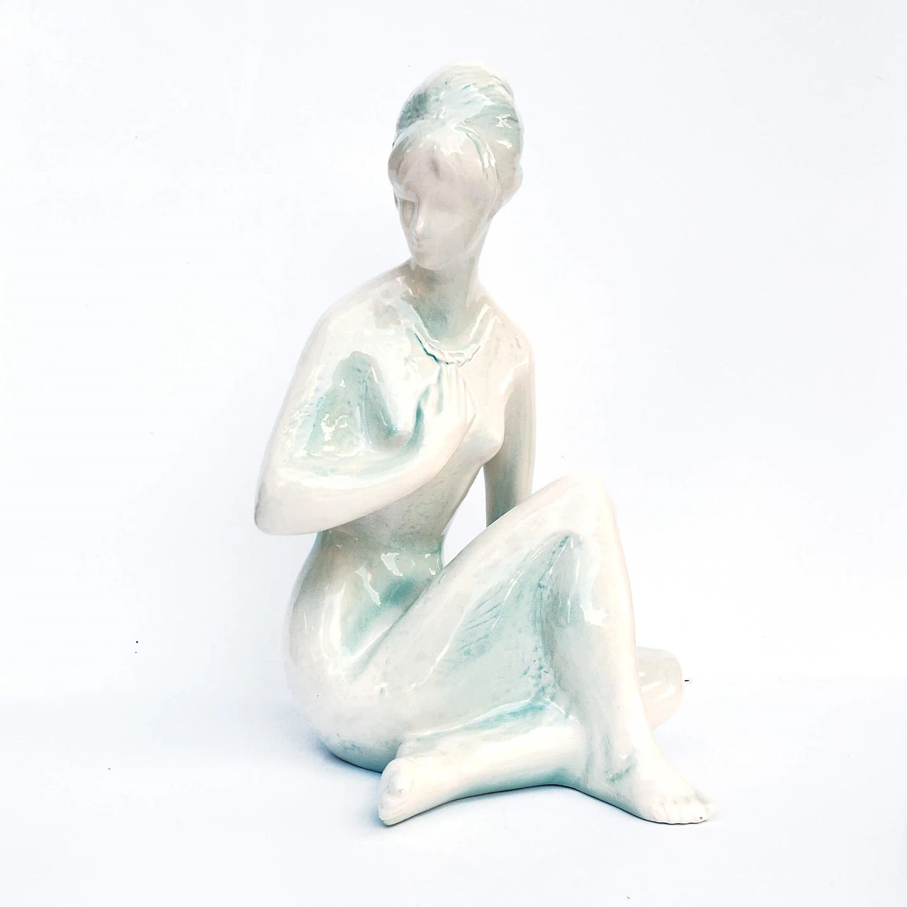 Female nude sculpture by Kokrda Jihokera Bechyně, 1960s 1