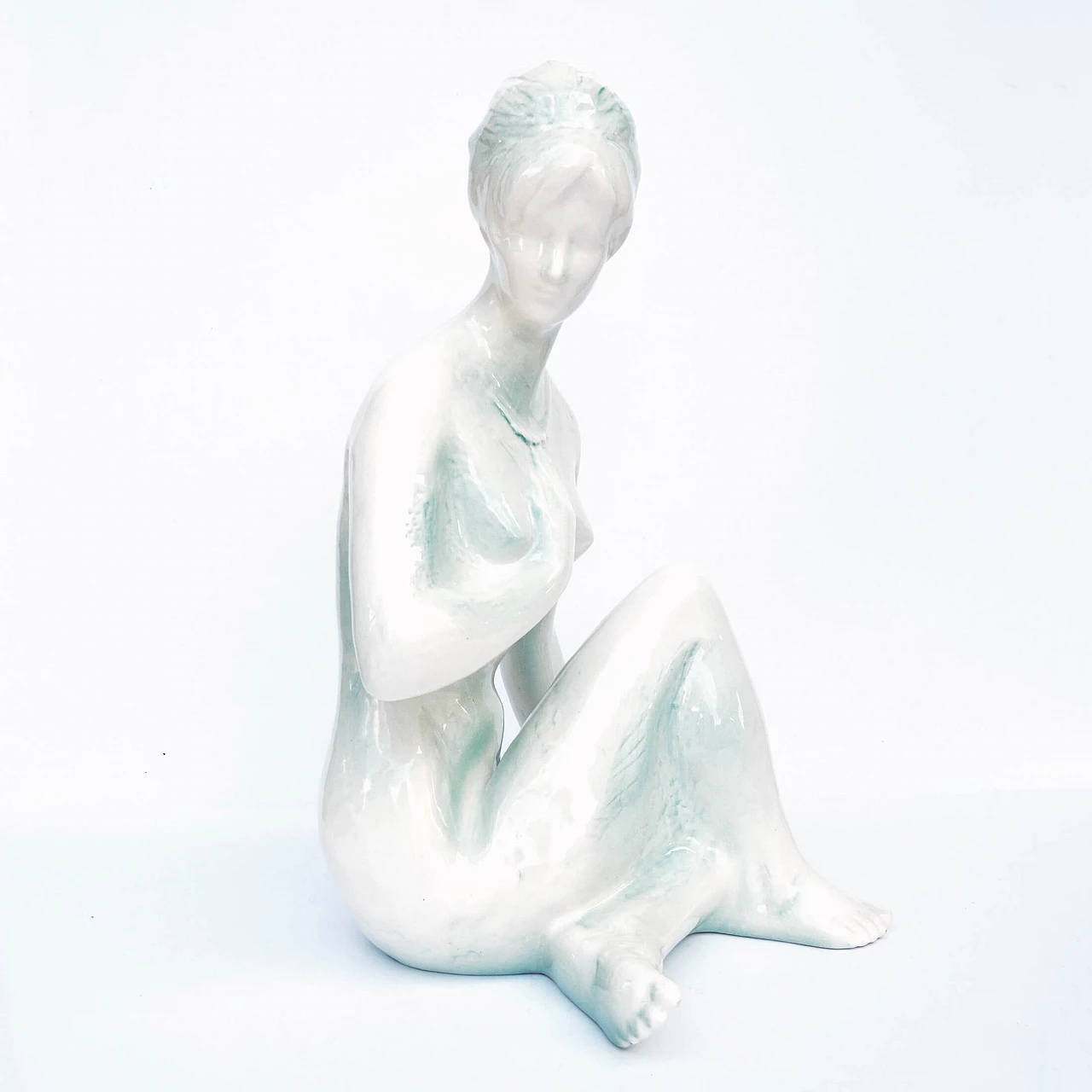 Female nude sculpture by Kokrda Jihokera Bechyně, 1960s 6