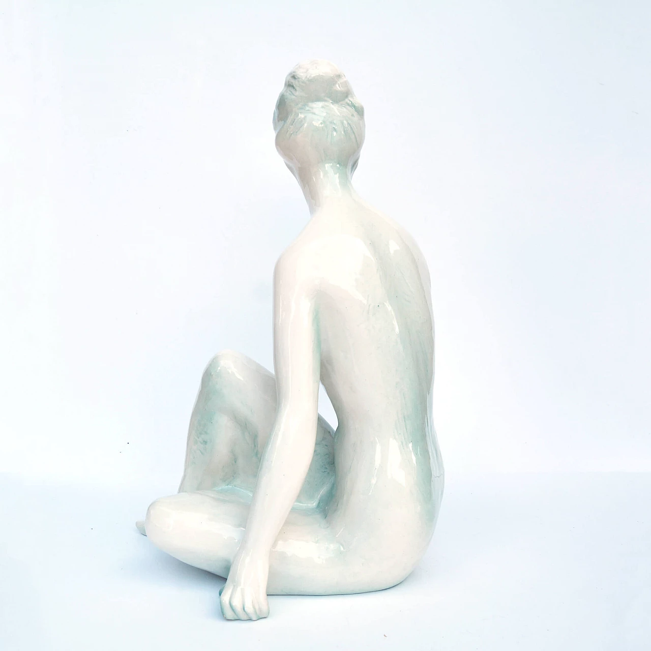 Female nude sculpture by Kokrda Jihokera Bechyně, 1960s 8