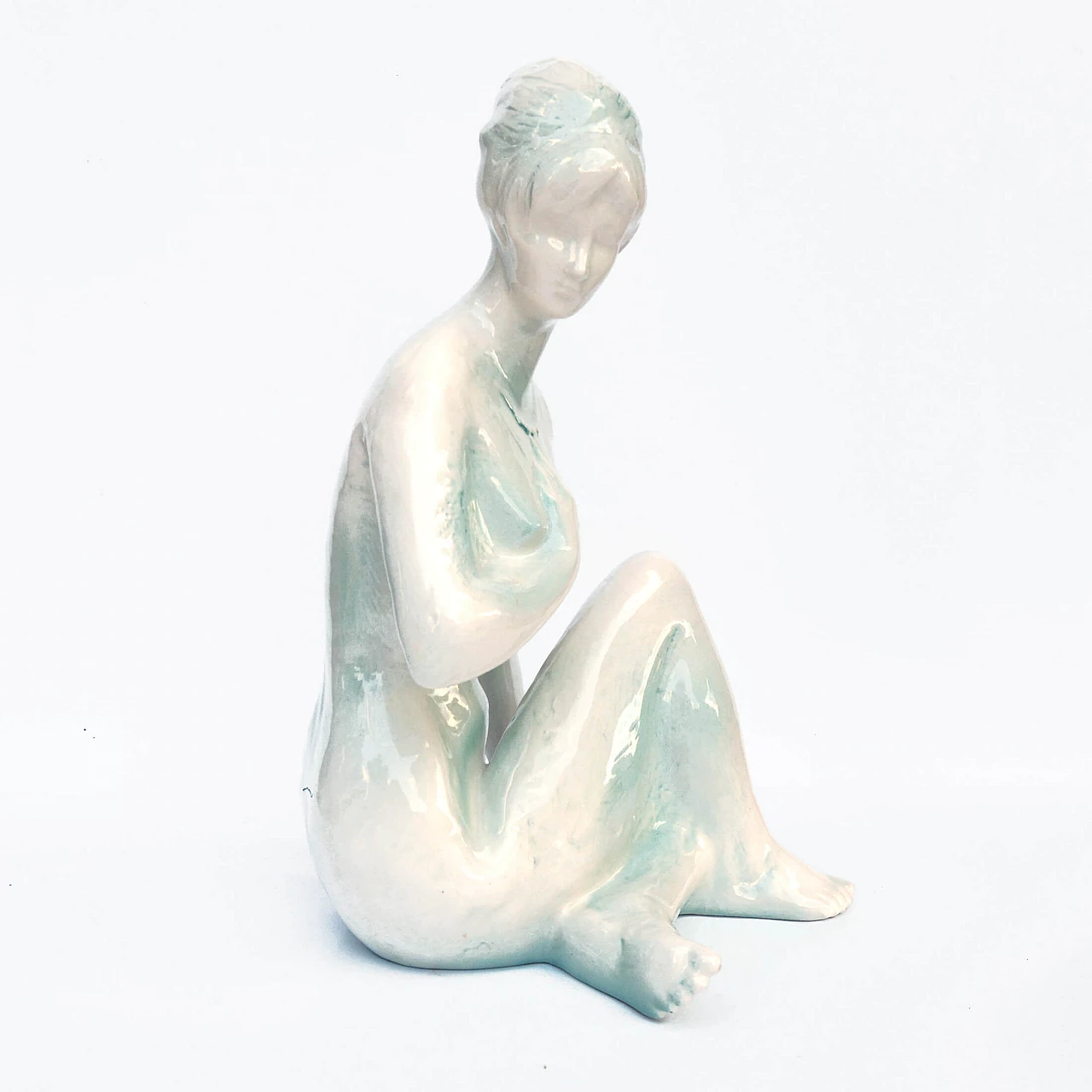 Female nude sculpture by Kokrda Jihokera Bechyně, 1960s 12