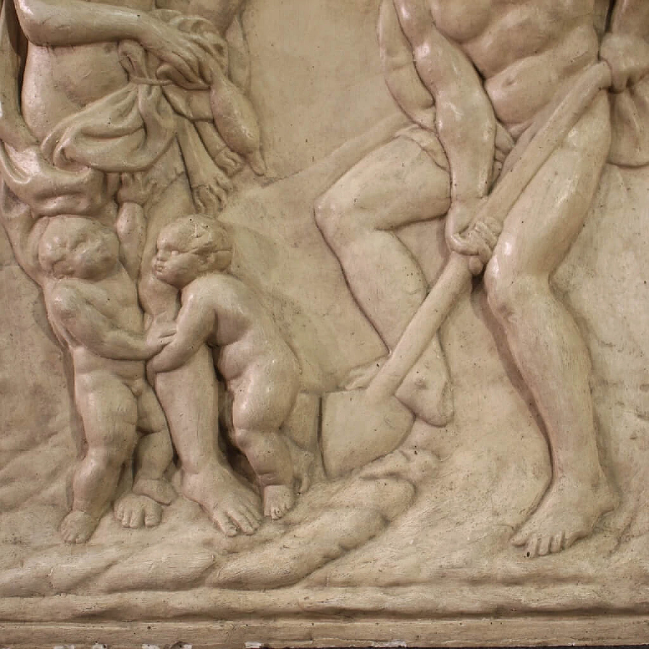 Adam and Eve at work, plaster bas-relief, 1960s 9