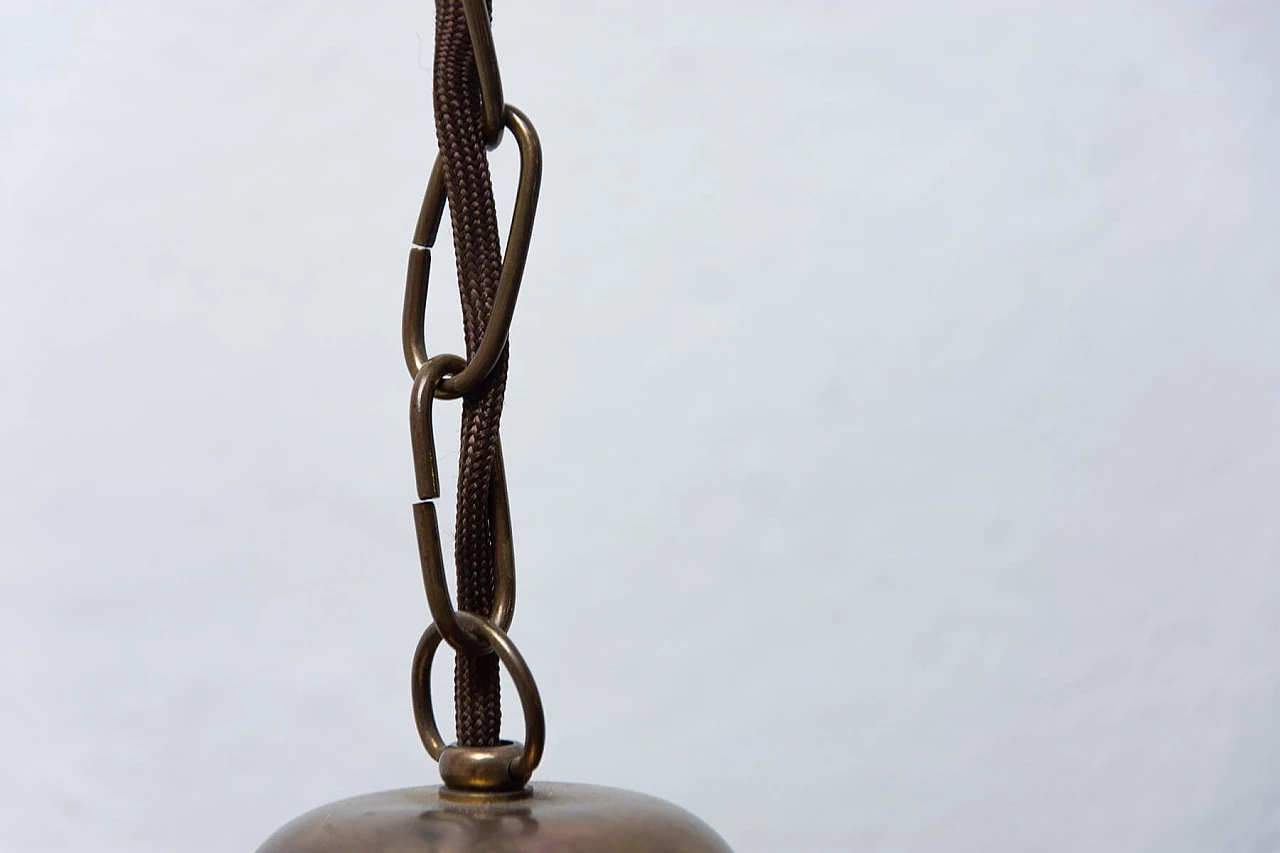 Lanterna Liberty in ottone e vetro, anni '10 11