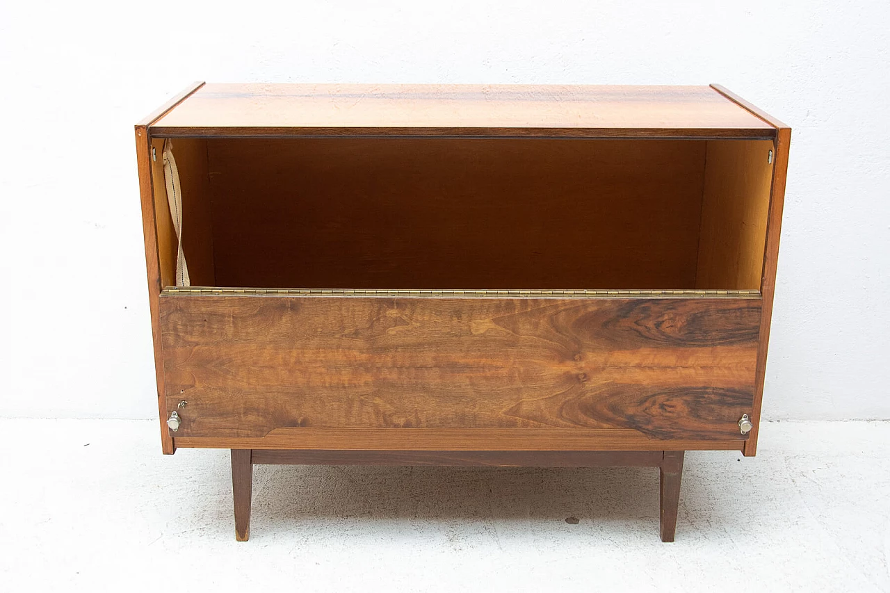 Two-drawer walnut dresser, 1970s 5